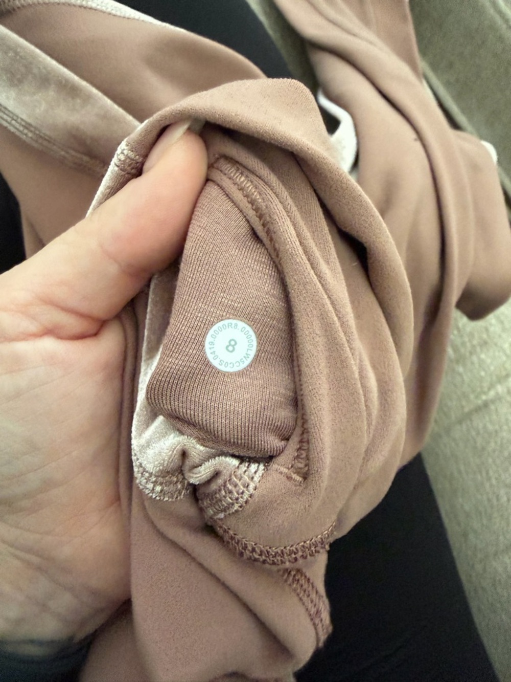 lululemon align high rise velvet striped leggings | size 8 - Picture 2 of 3